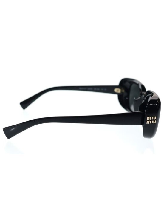 Miu Miu R?verie Sunglasses Calf Gray Lens Black Eyewear